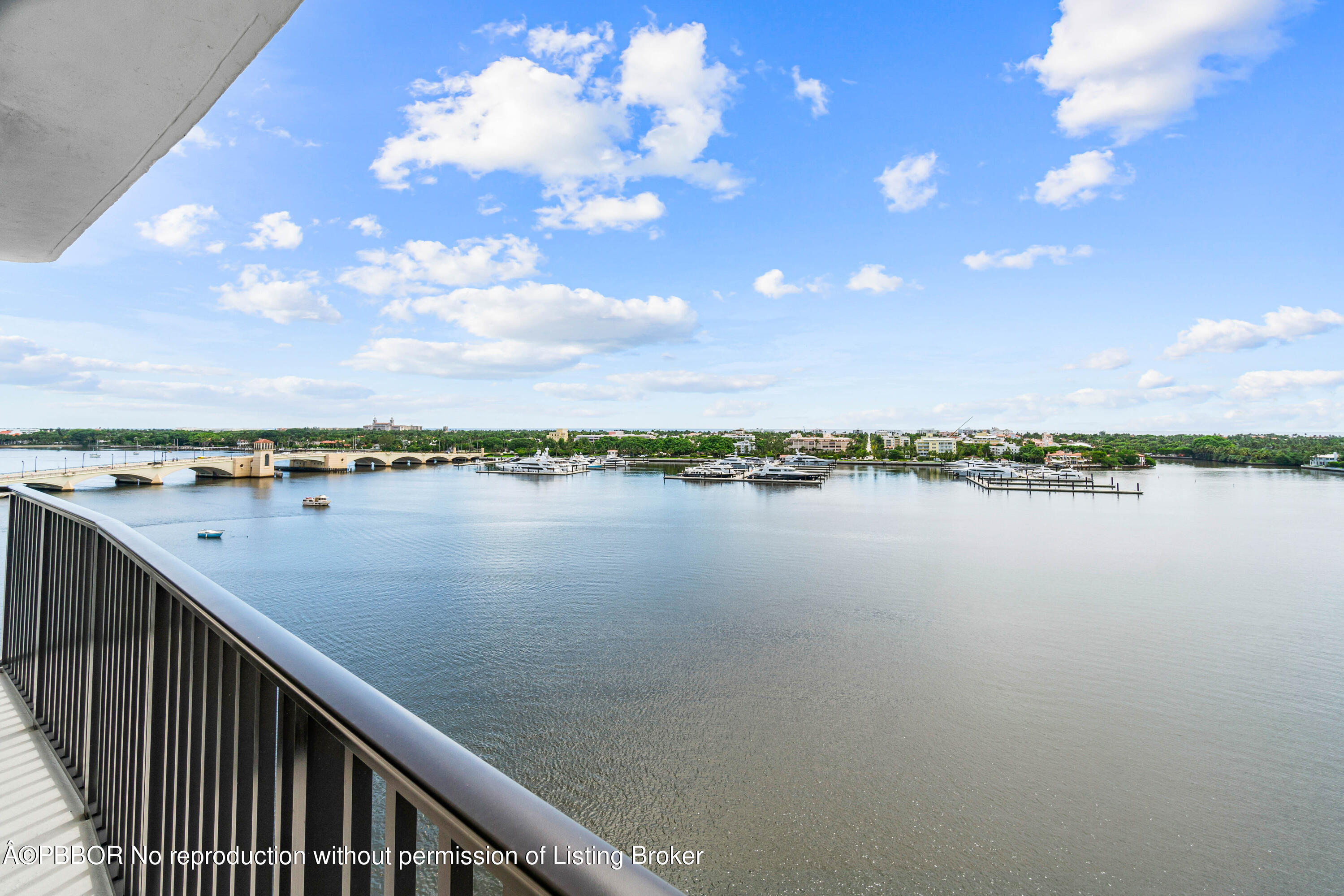 a view of a lake from a balcony