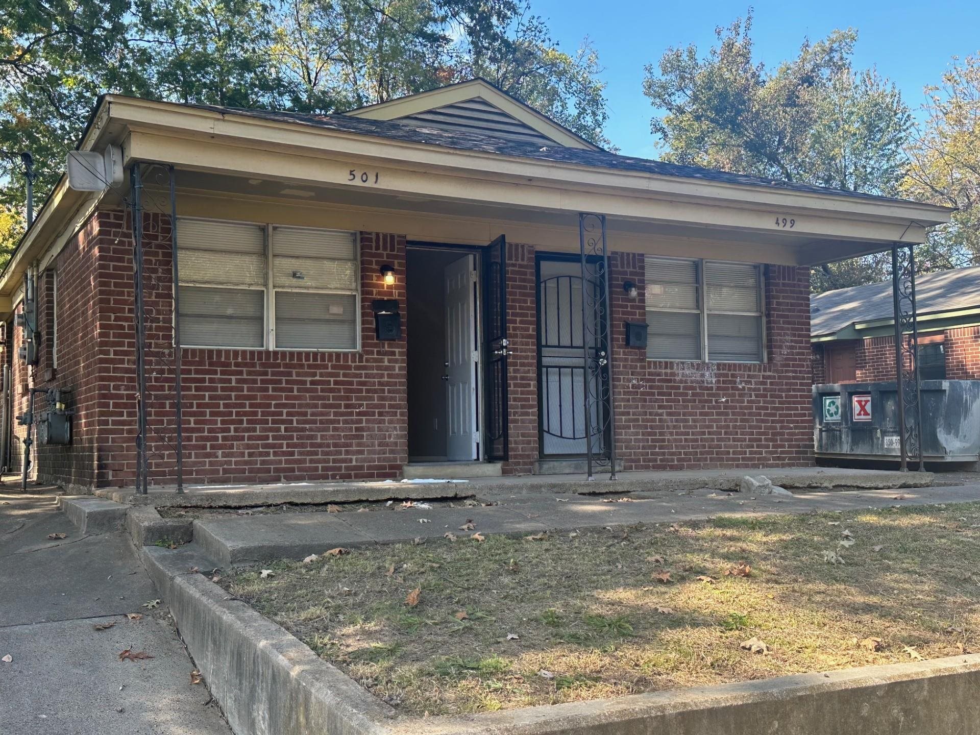 View of front of house with covered porch