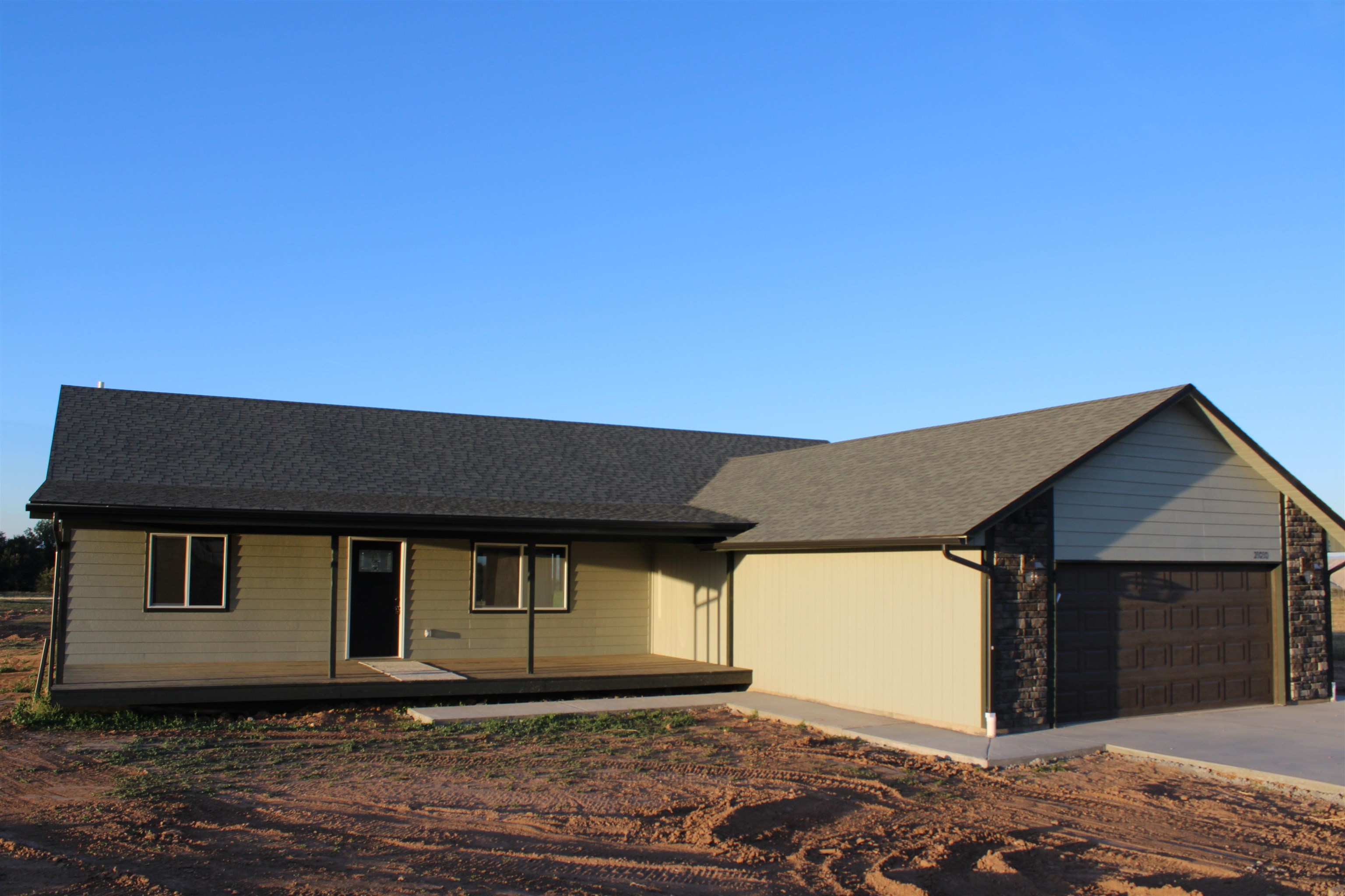 a front view of a house