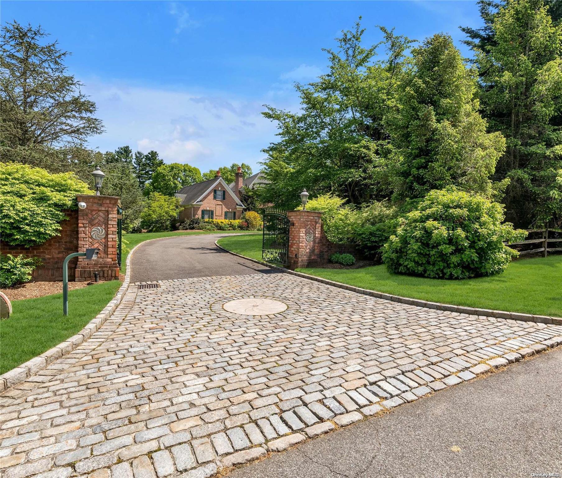 Belgian block apron and front gate