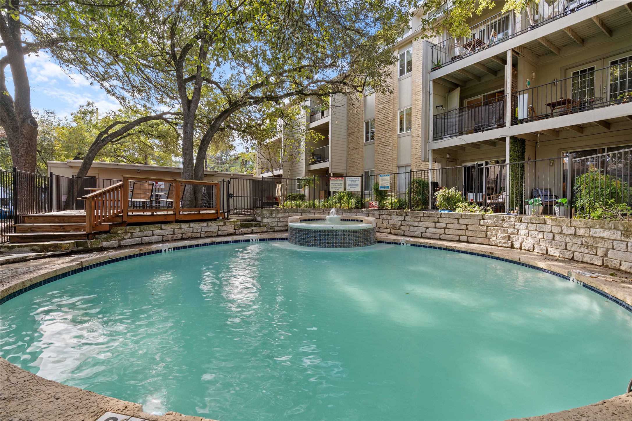 a house with swimming pool