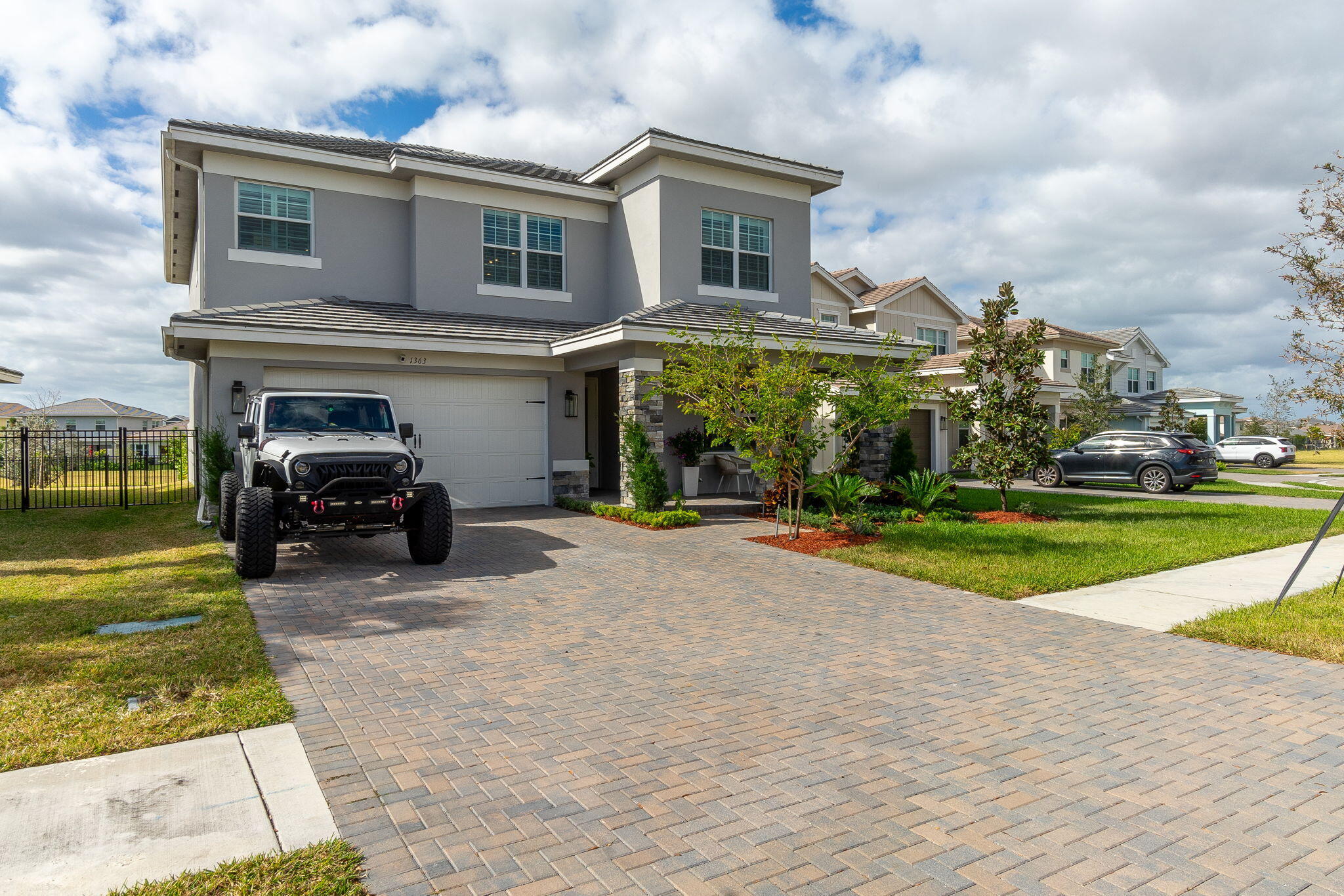 a view of a house with a swimming pool