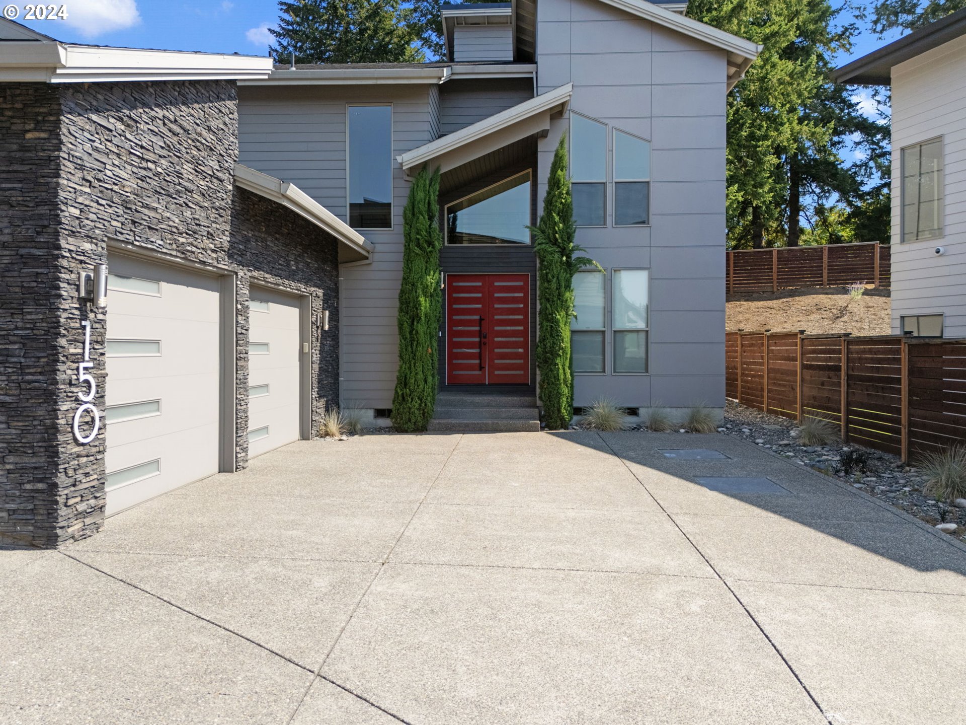 a house with a outdoor space