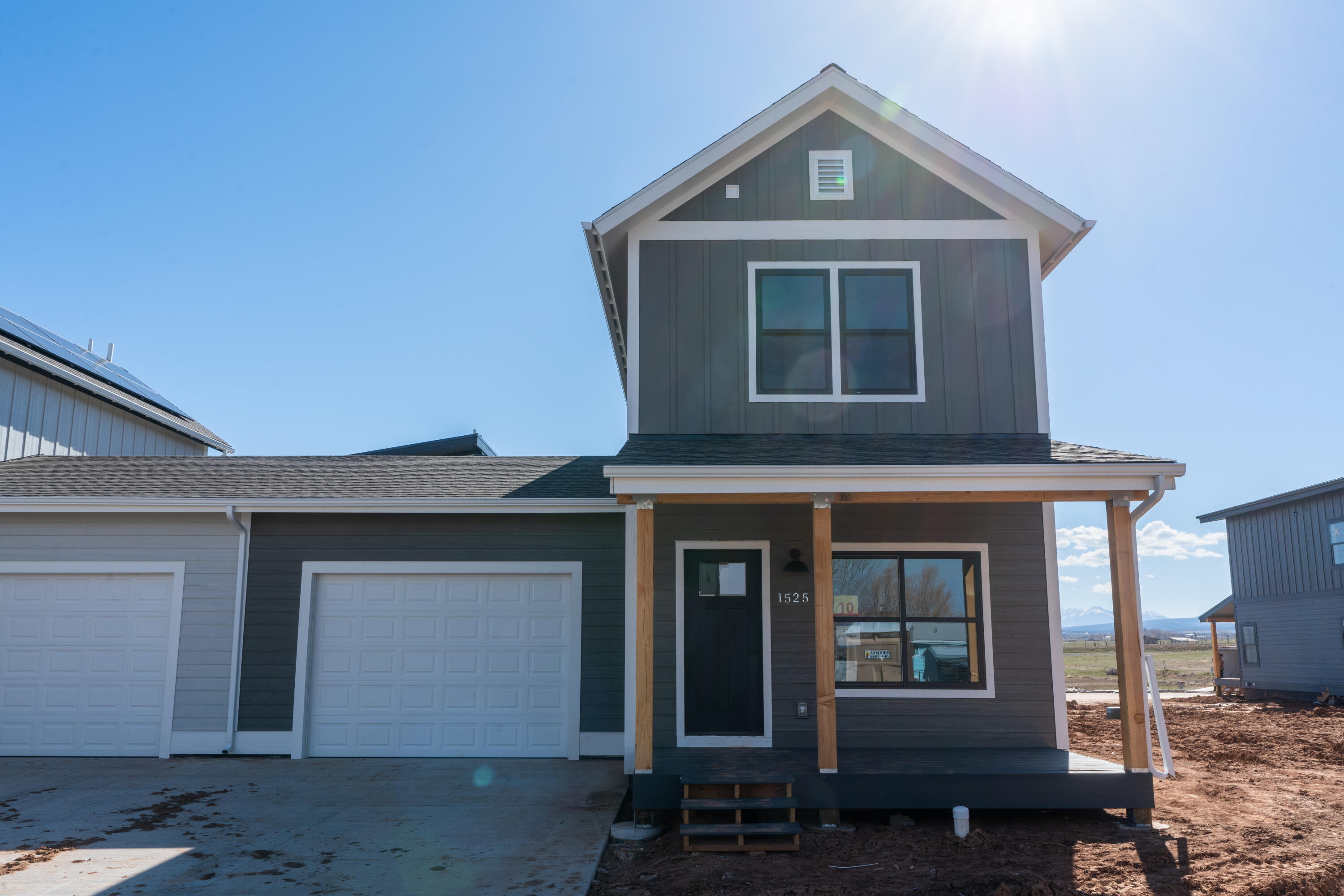 a front view of a house