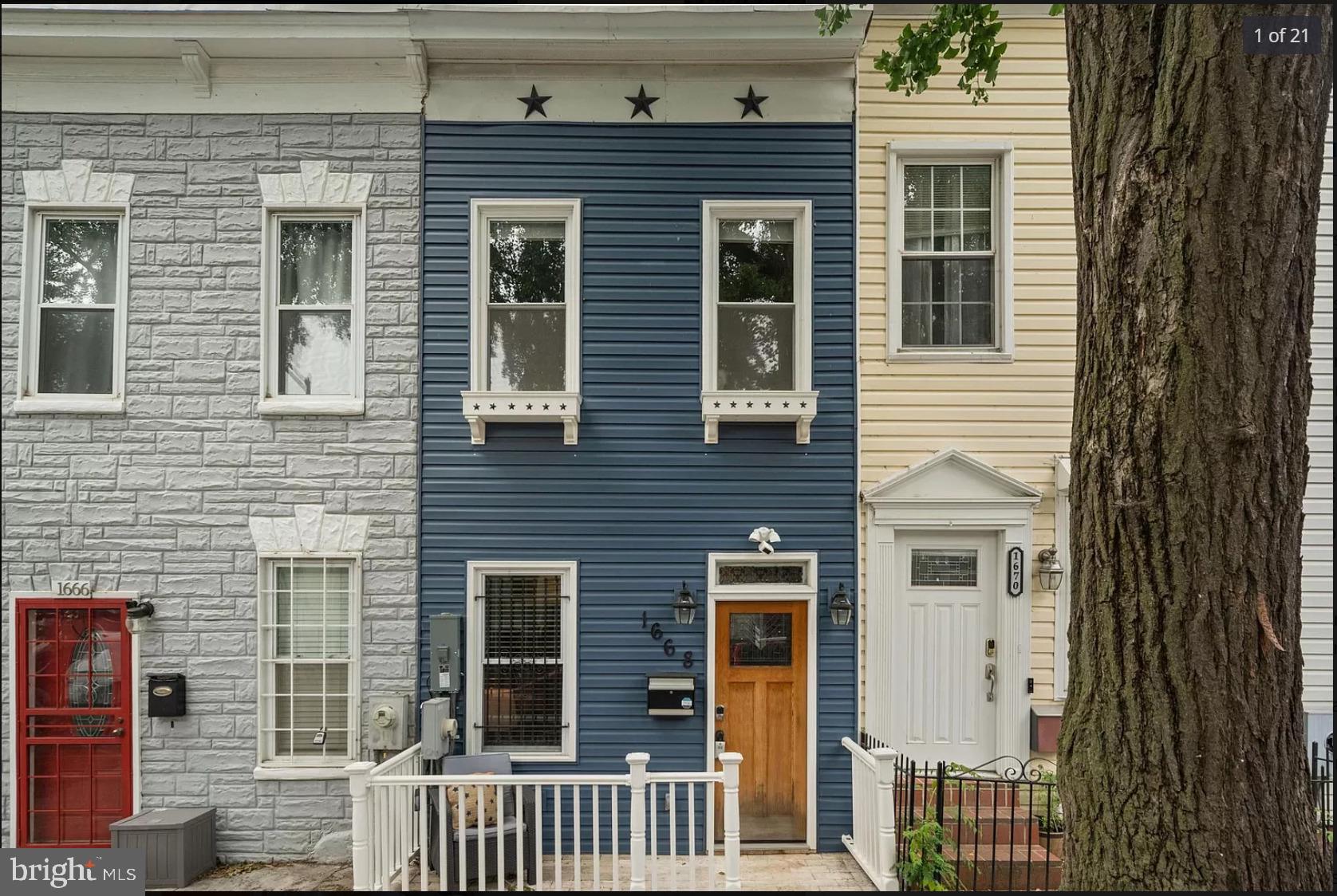 a view of a house with a window