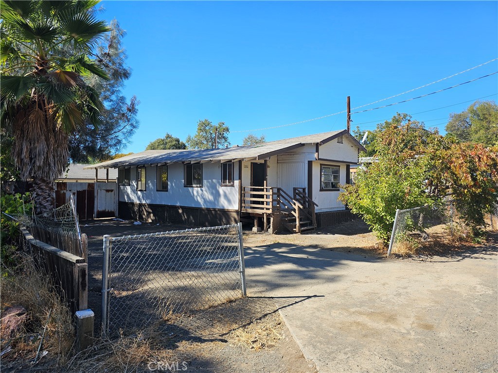 a view of a house with a patio