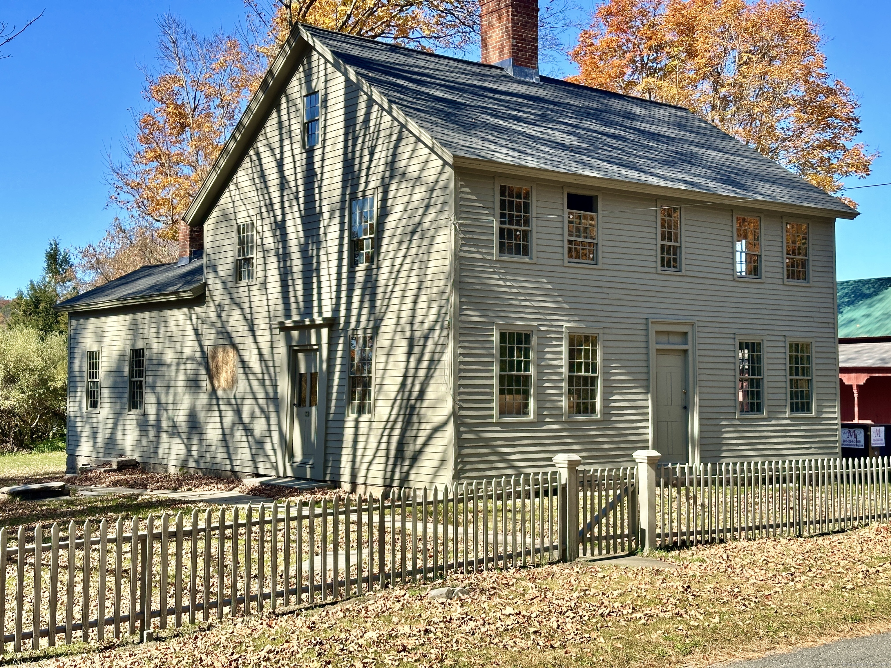 a view of a house with a porch