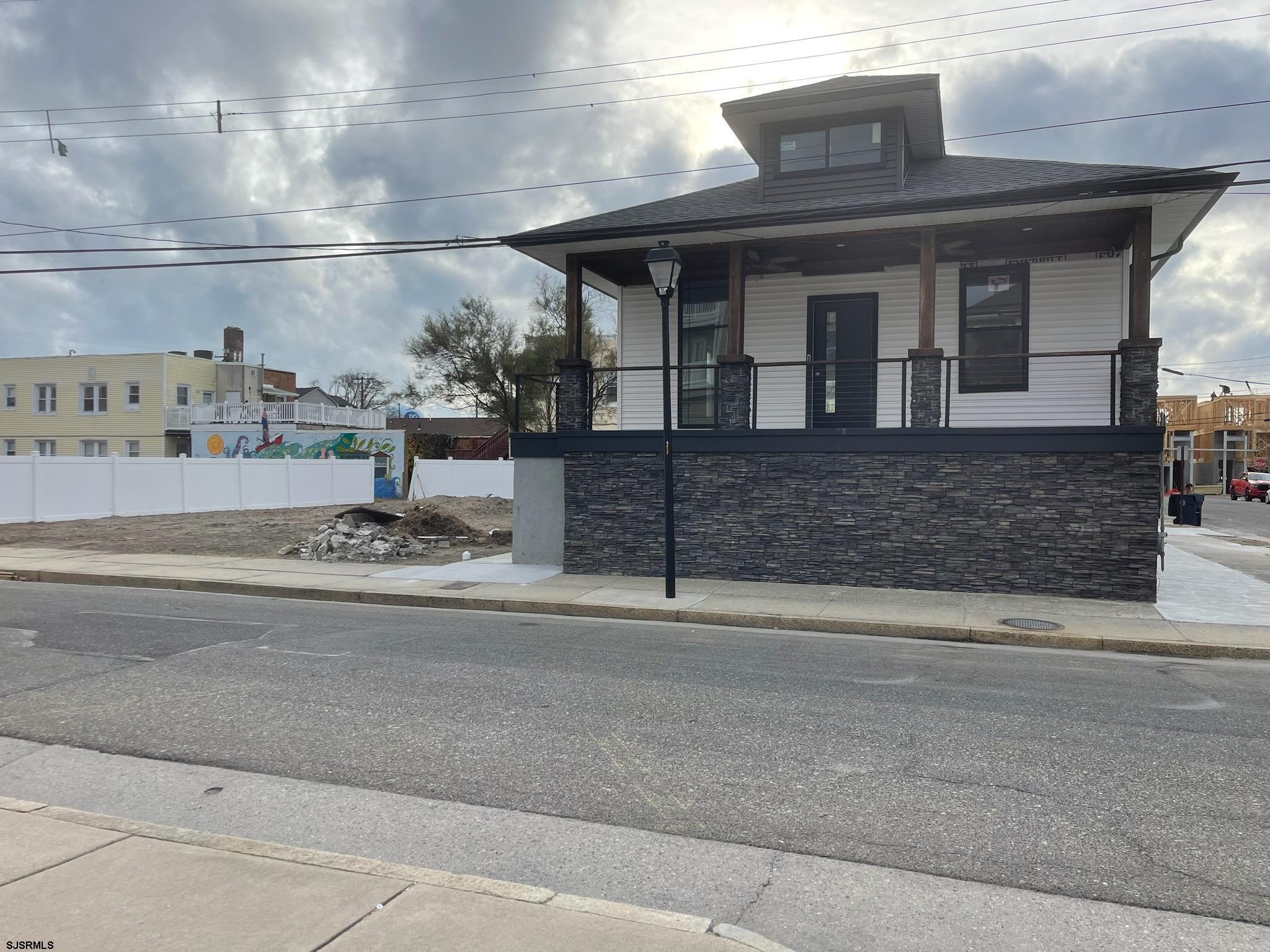 a front view of a house