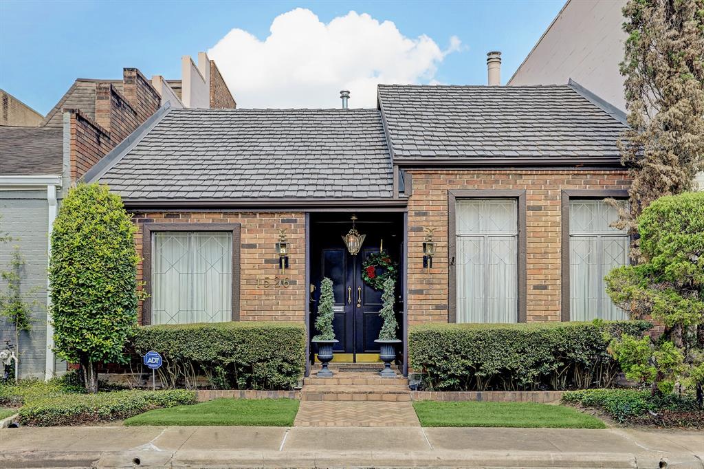 a front view of a house