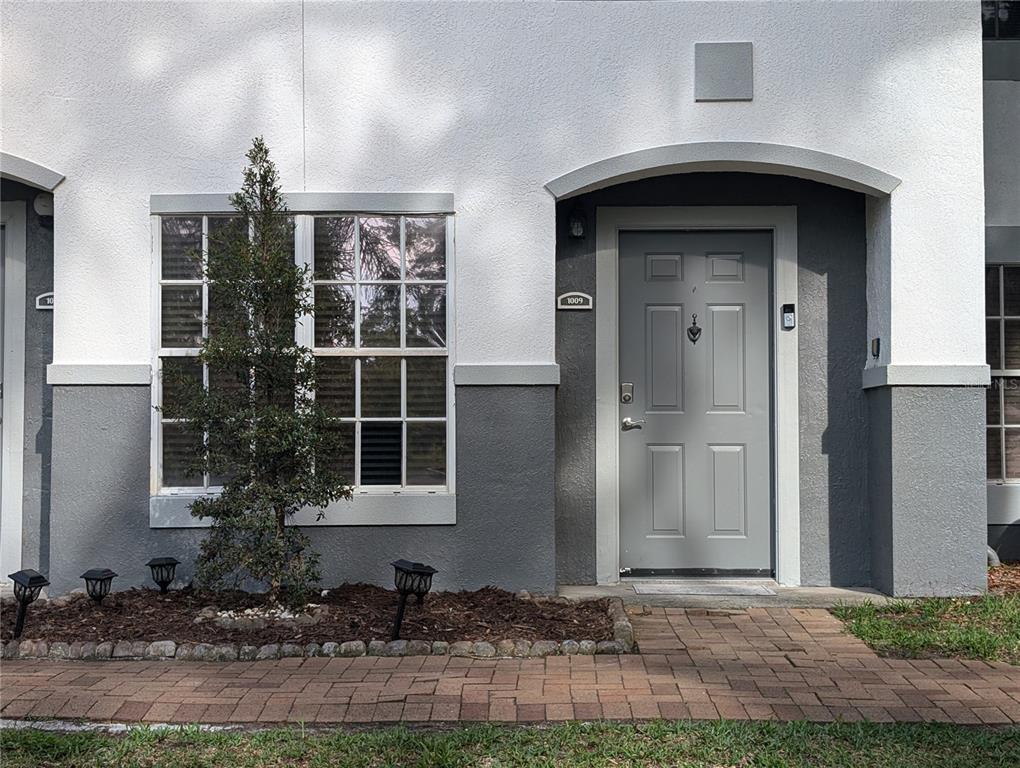 a front view of a house