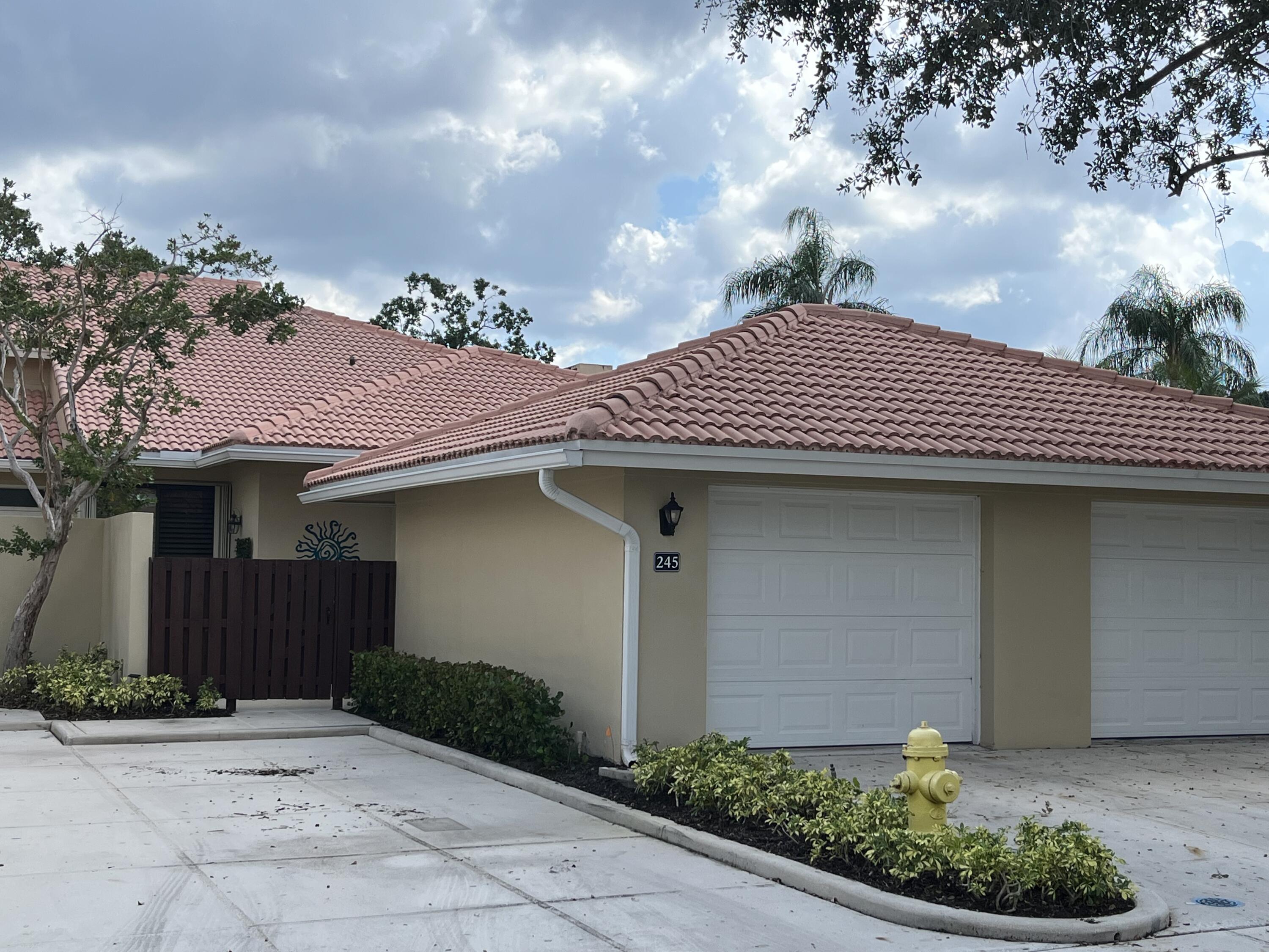 a front view of a house