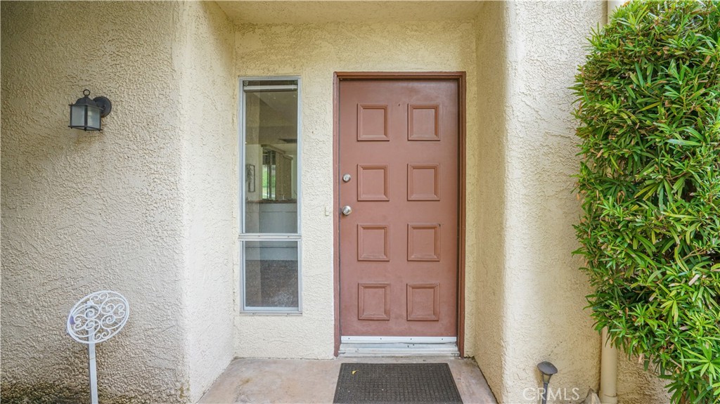 a front view of a house with hallway