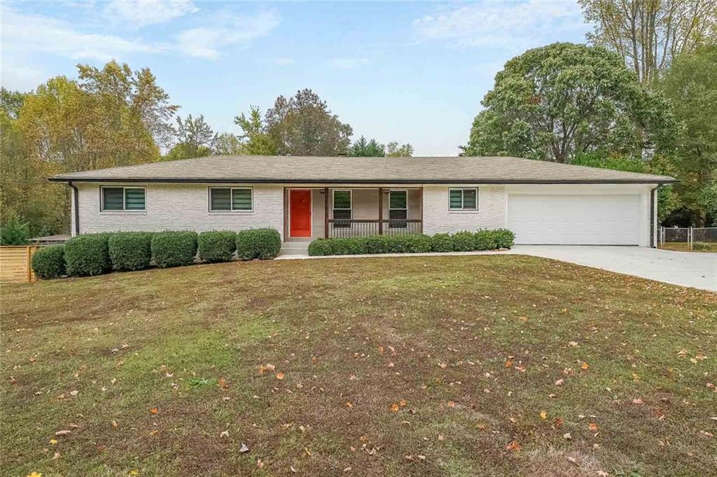 front view of house with a yard