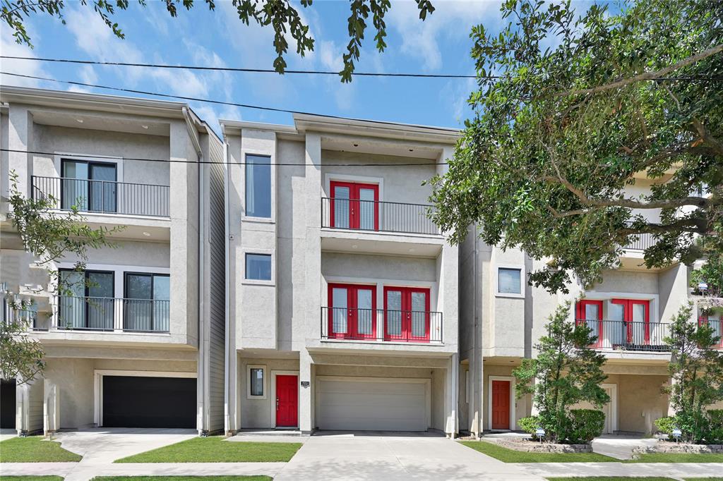 a front view of a multi story residential apartment building