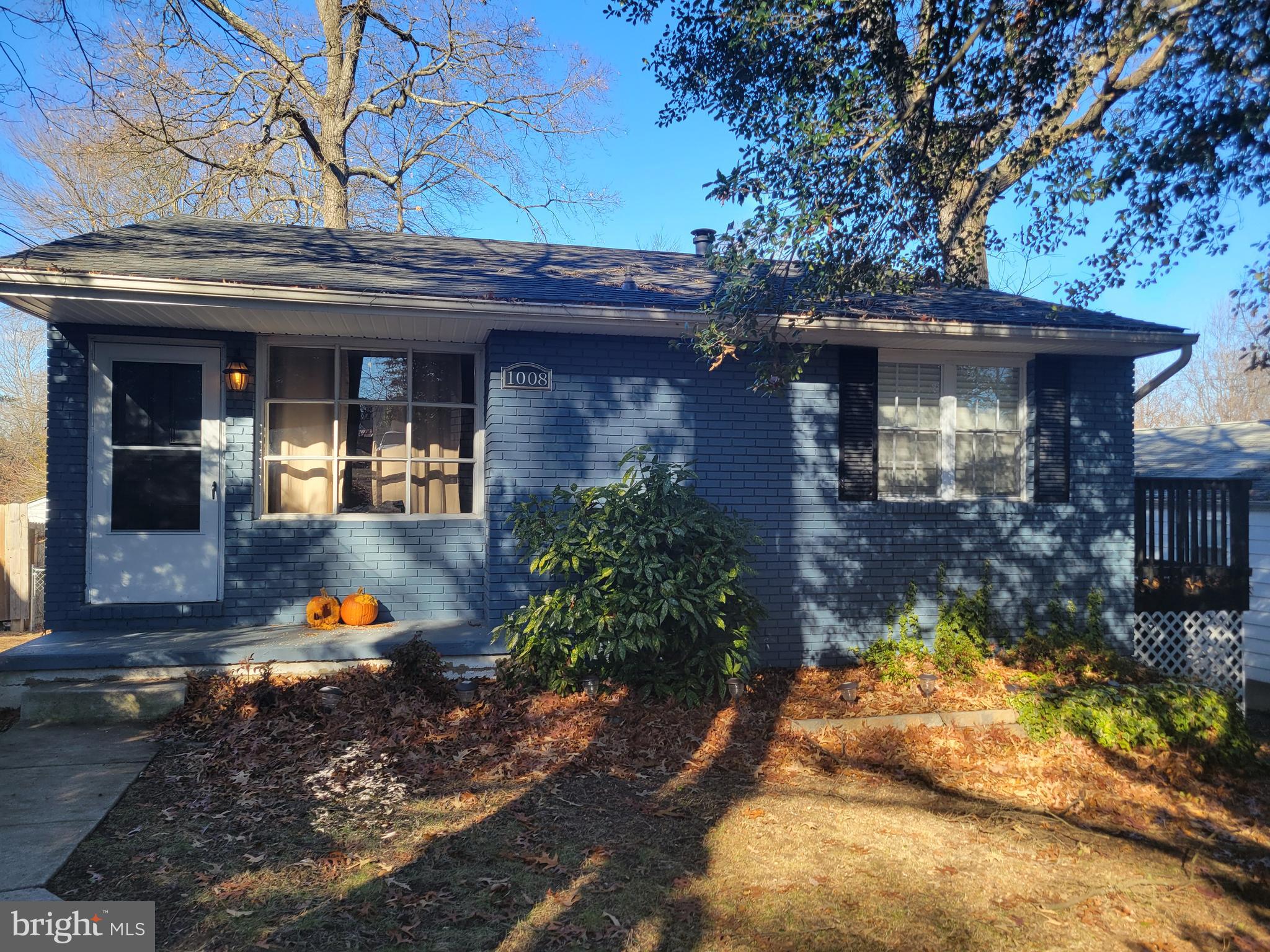 a front view of a house