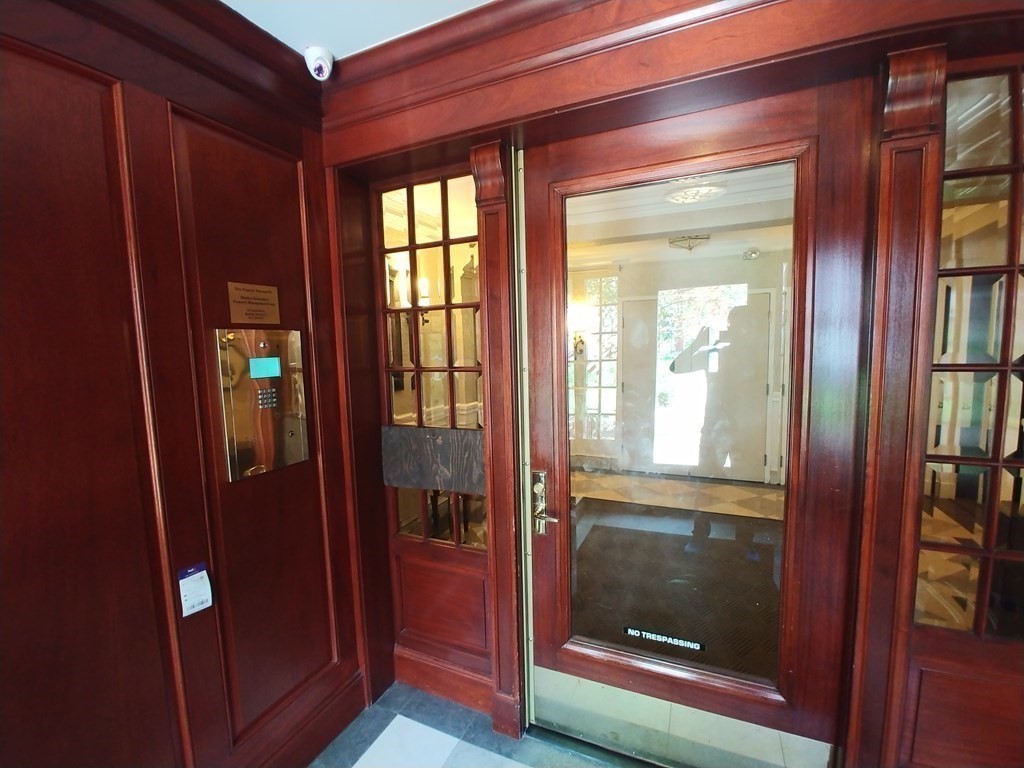 a view of an entryway door