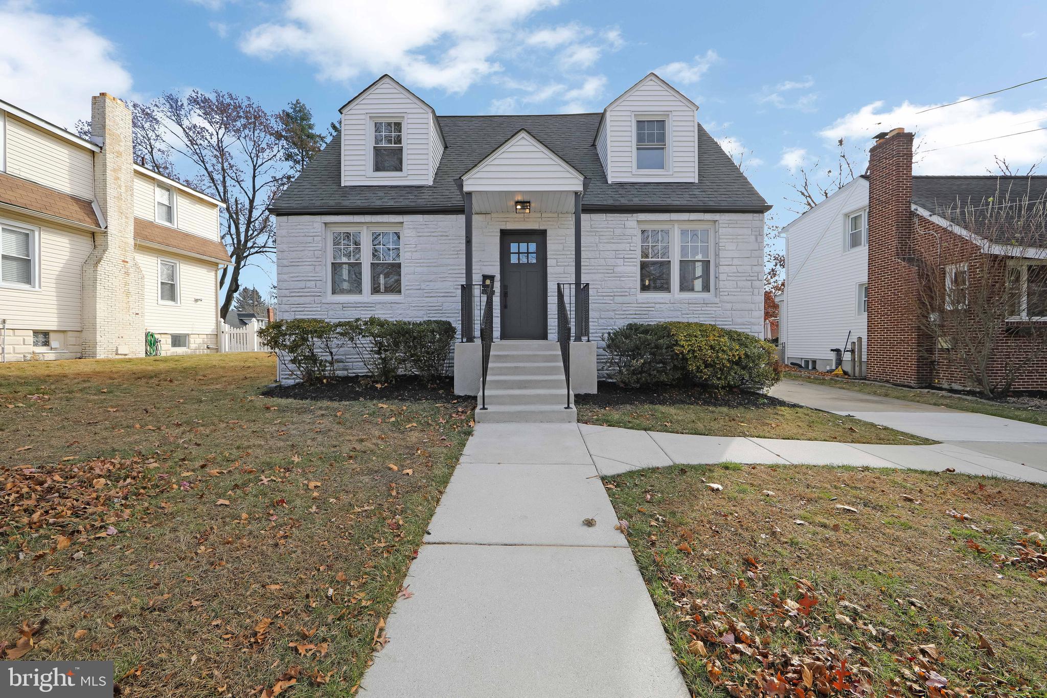 a front view of a house