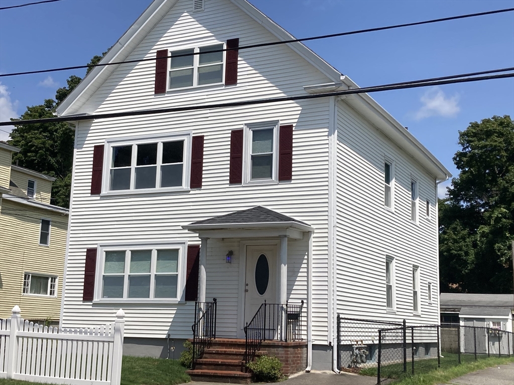 a front view of a house