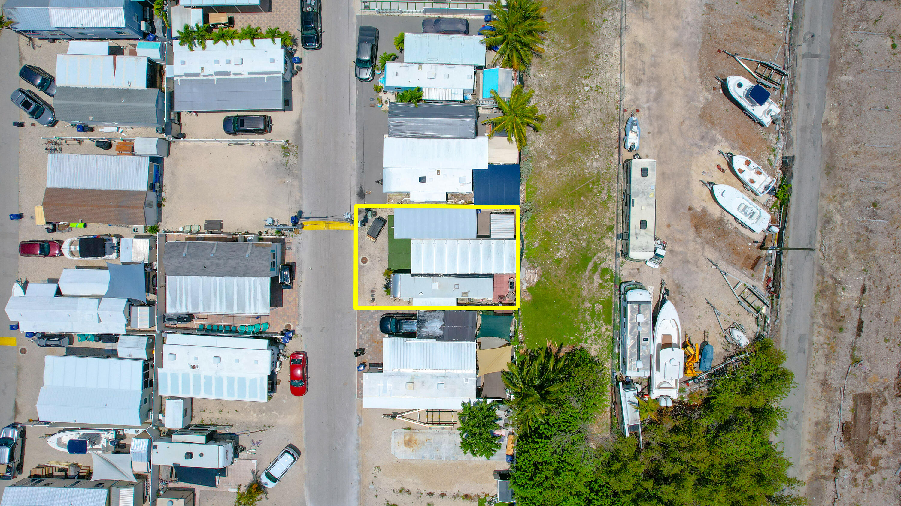 a aerial view of residential houses with outdoor space