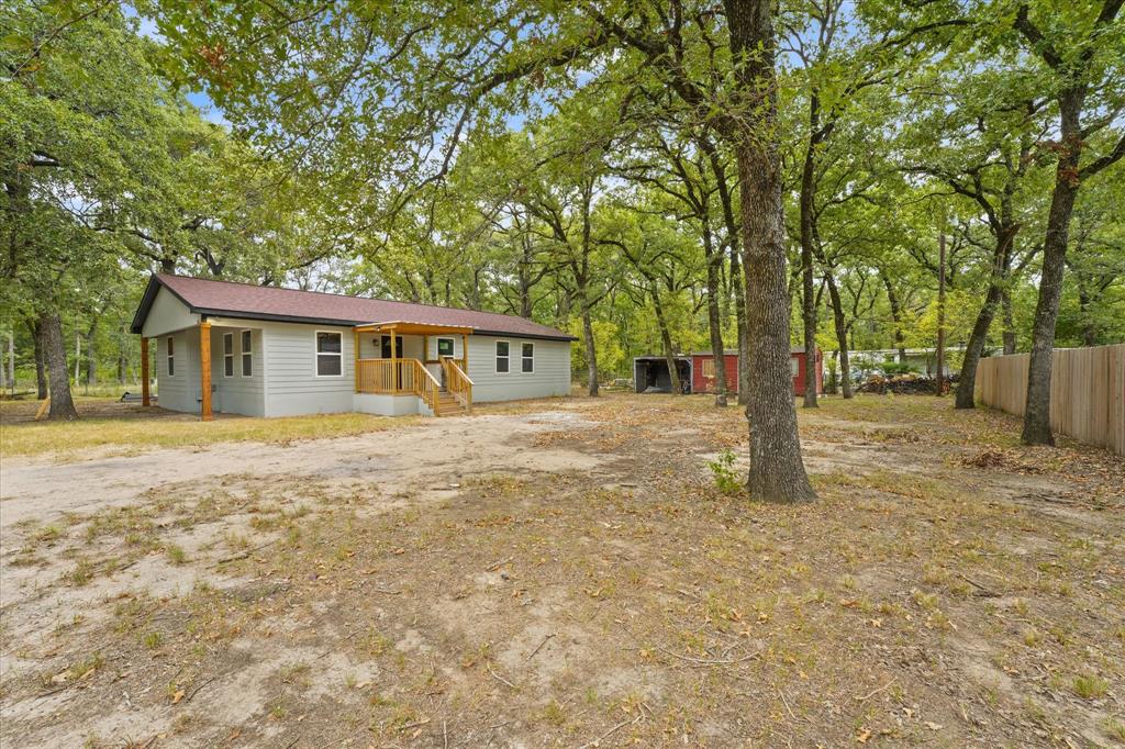 a house with lots of trees