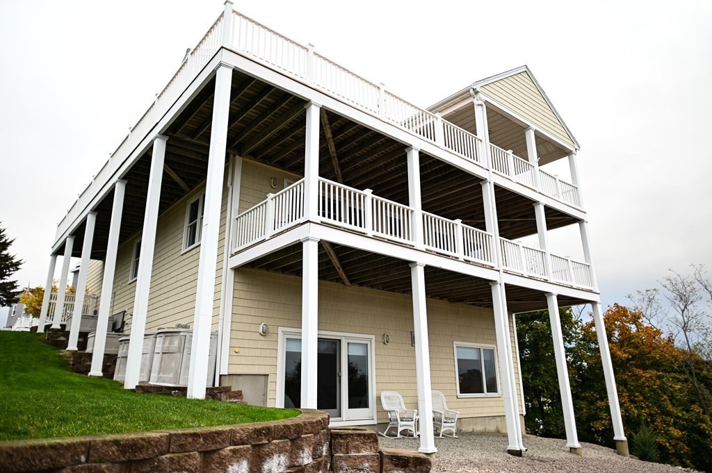 a front view of a large building