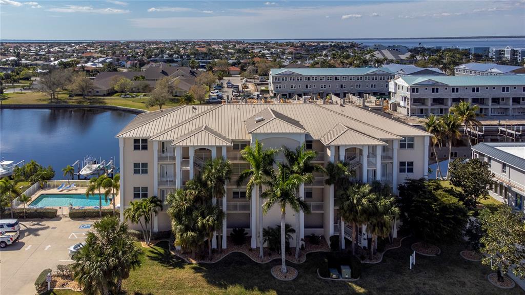 an aerial view of multiple house