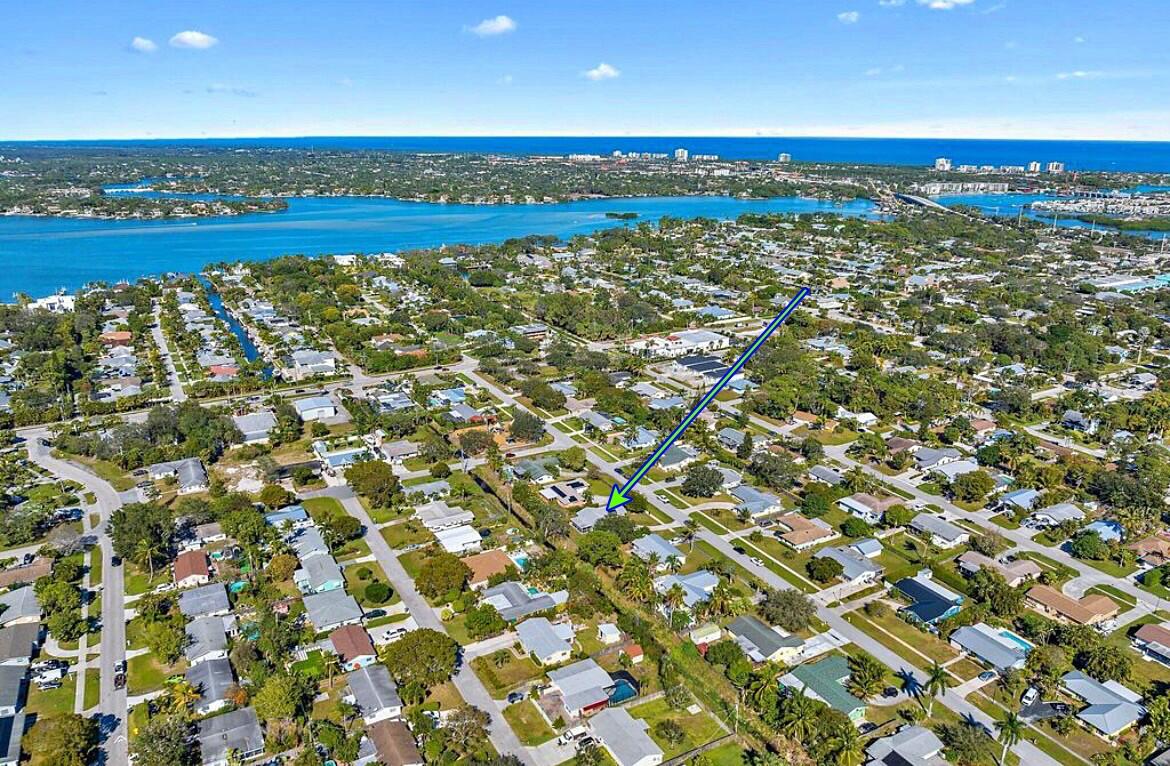 an aerial view of a city