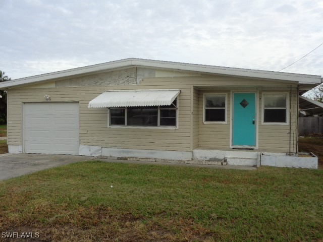 a front view of a house