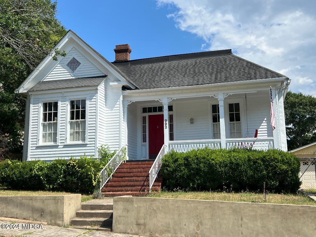 front view of a house and a yard