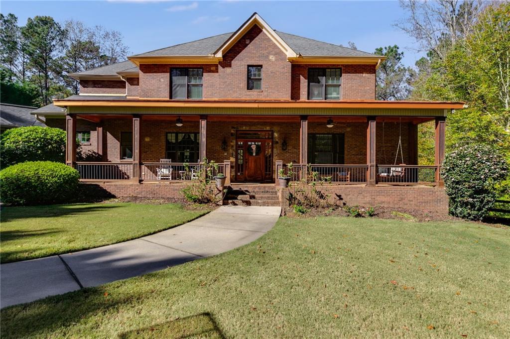 a view of a house with patio