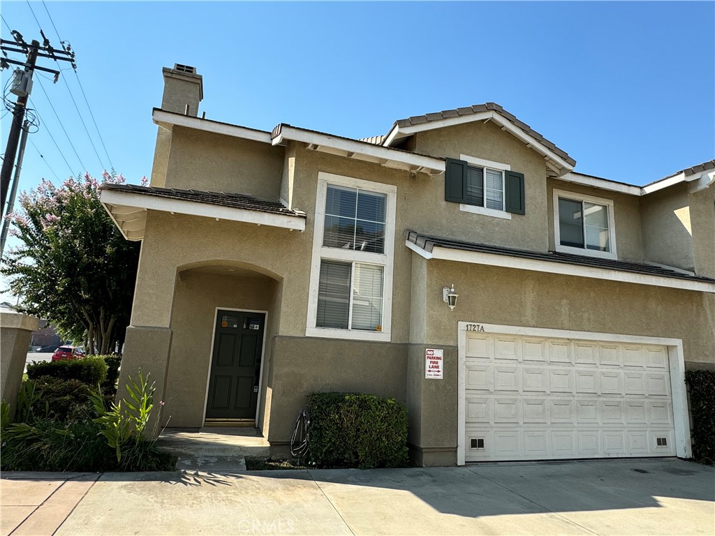 a front view of a house