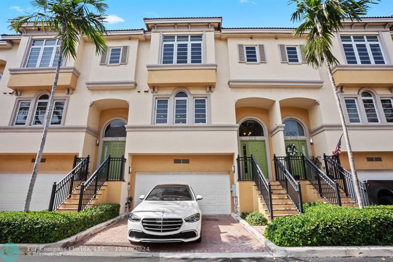 a car parked in front of a building