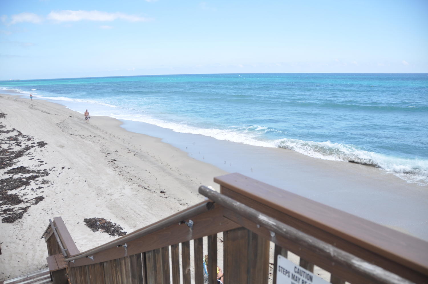 a view of an ocean beach