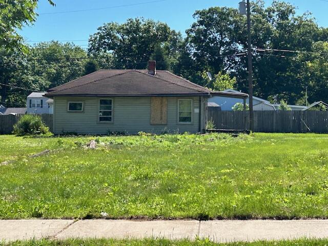 a house view with a garden