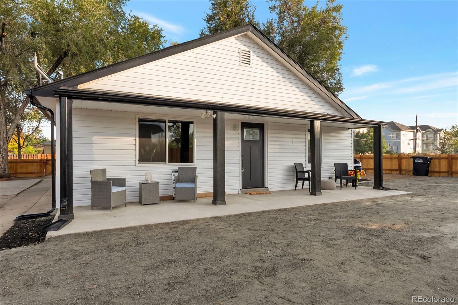 a view of a house with patio