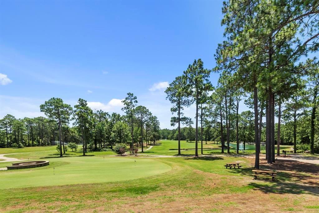 a view of a golf course