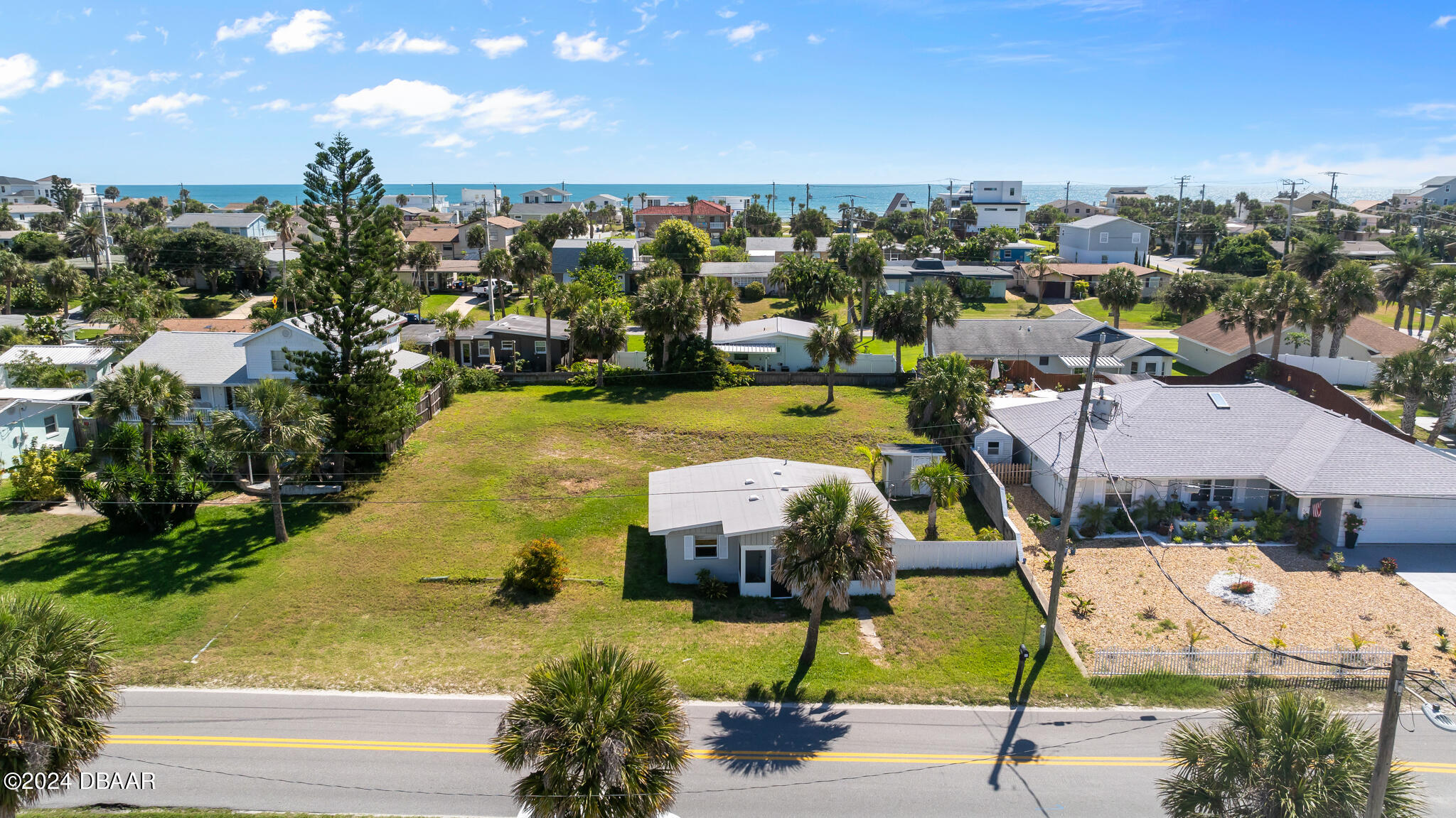 an aerial view of a