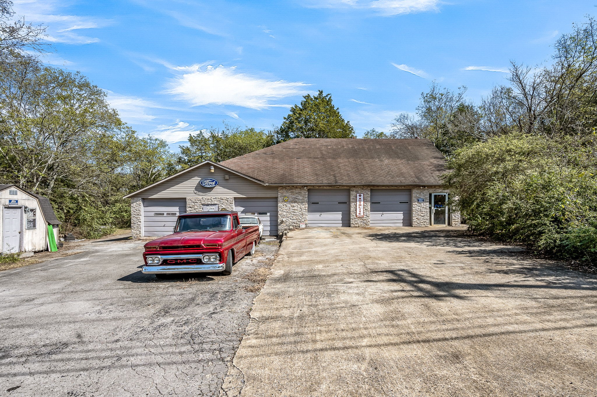 a car parked in front of house