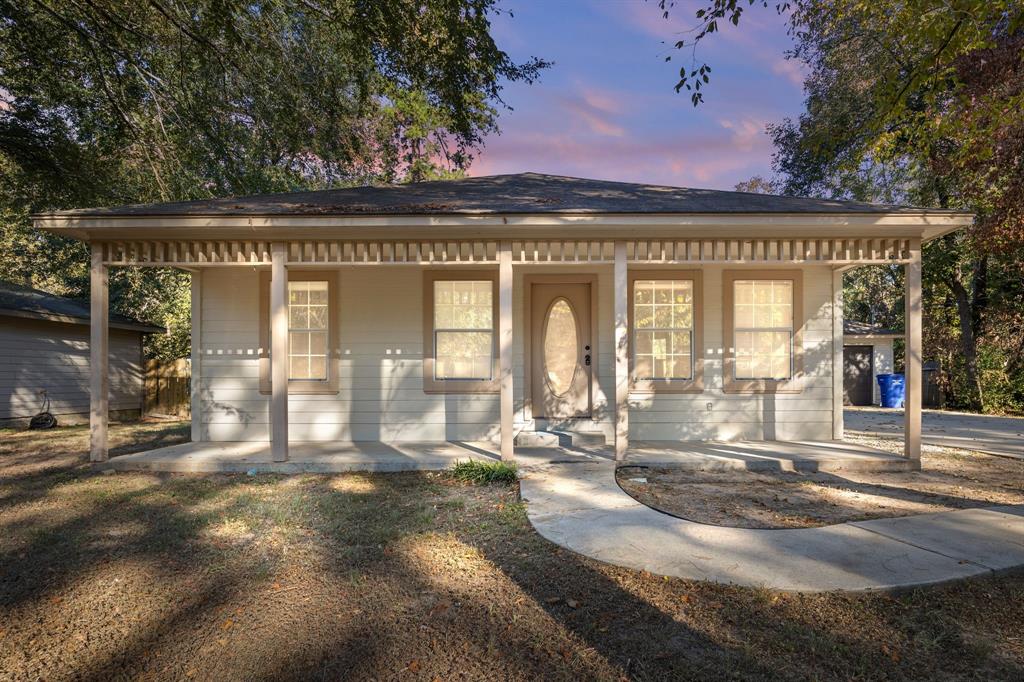 a view of a house with a porch