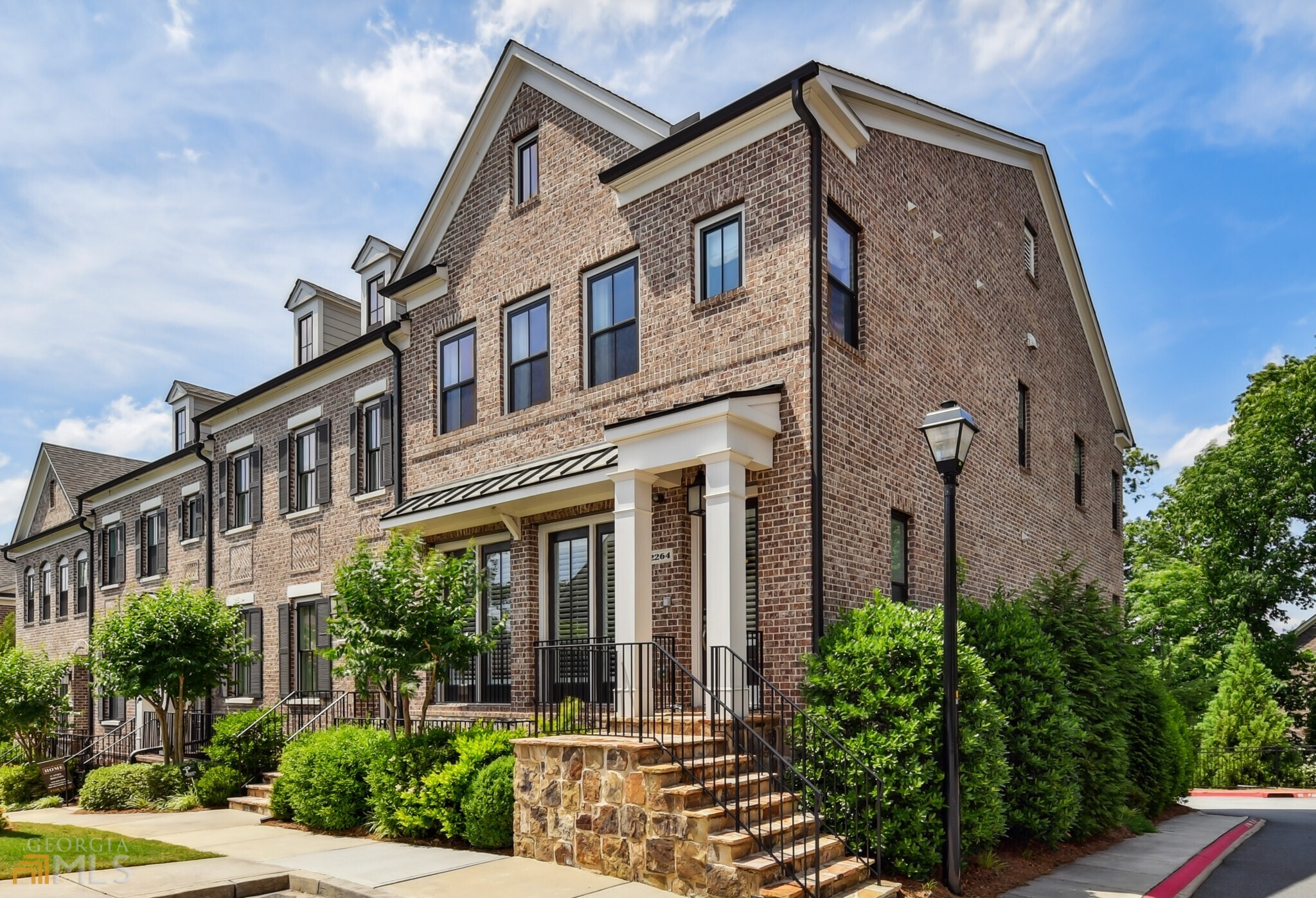 a front view of a house