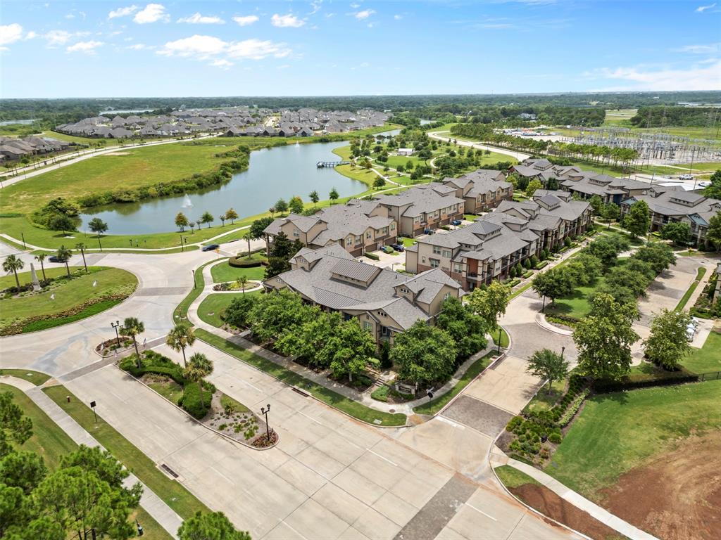 an aerial view of ocean residential houses with outdoor space