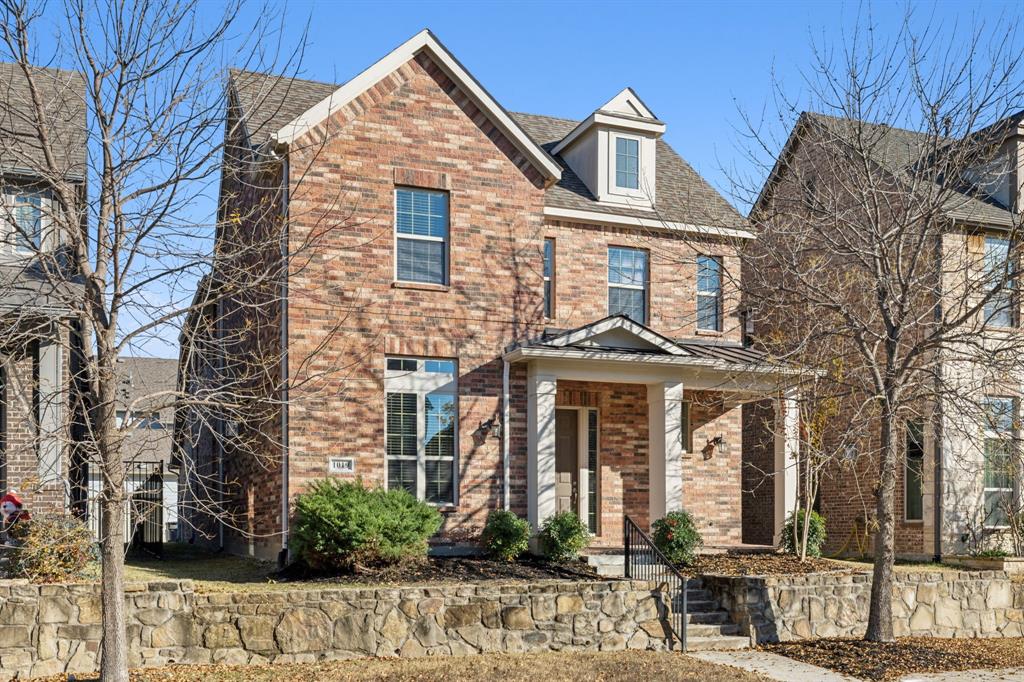 a front view of a house