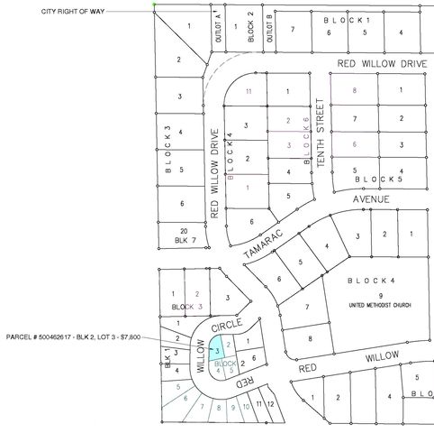 $7,800 | Lot 3-block Red Willow Circle | Frazee