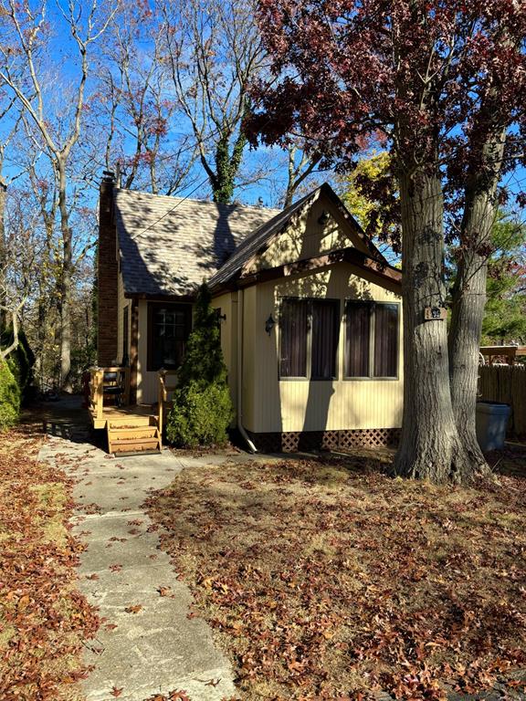 View of front of property with a deck