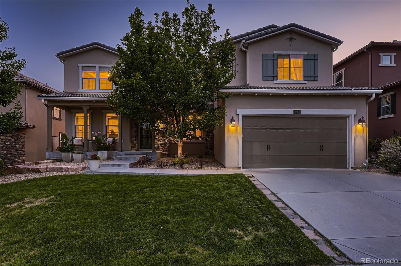 a house view with a outdoor space