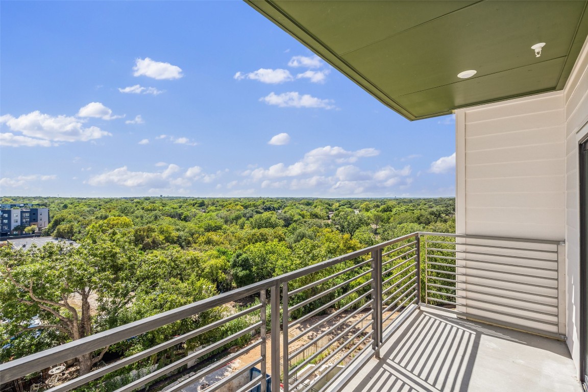 a view of a balcony