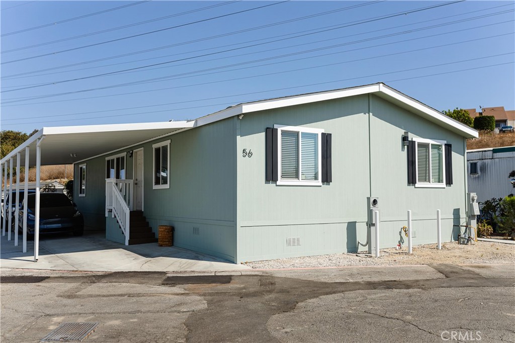 a front view of a house