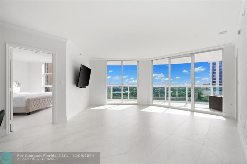 a view of livingroom with furniture and view of living room