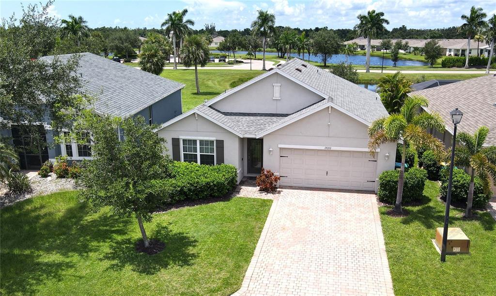 Aerial view of home