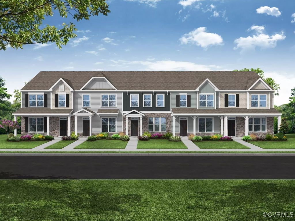 The Burlington is a two-story townhome with 3 bedr